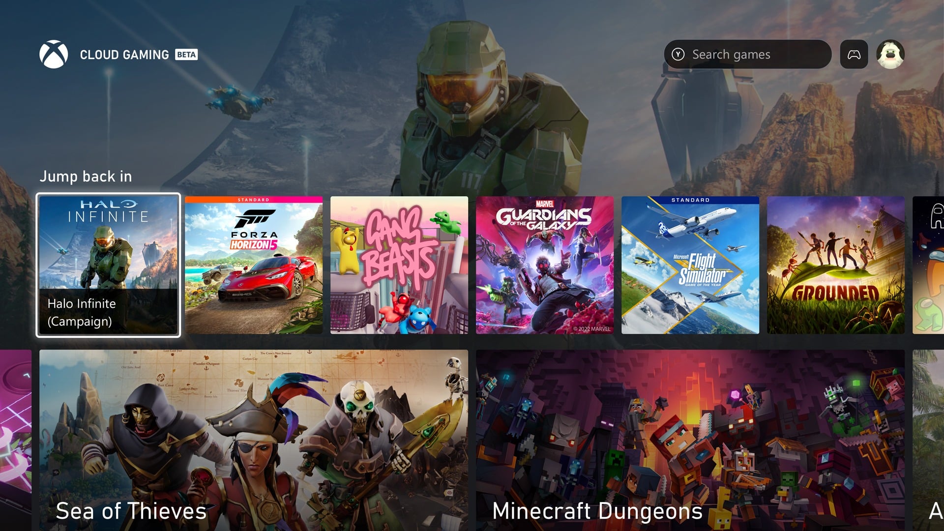 xbox home ui