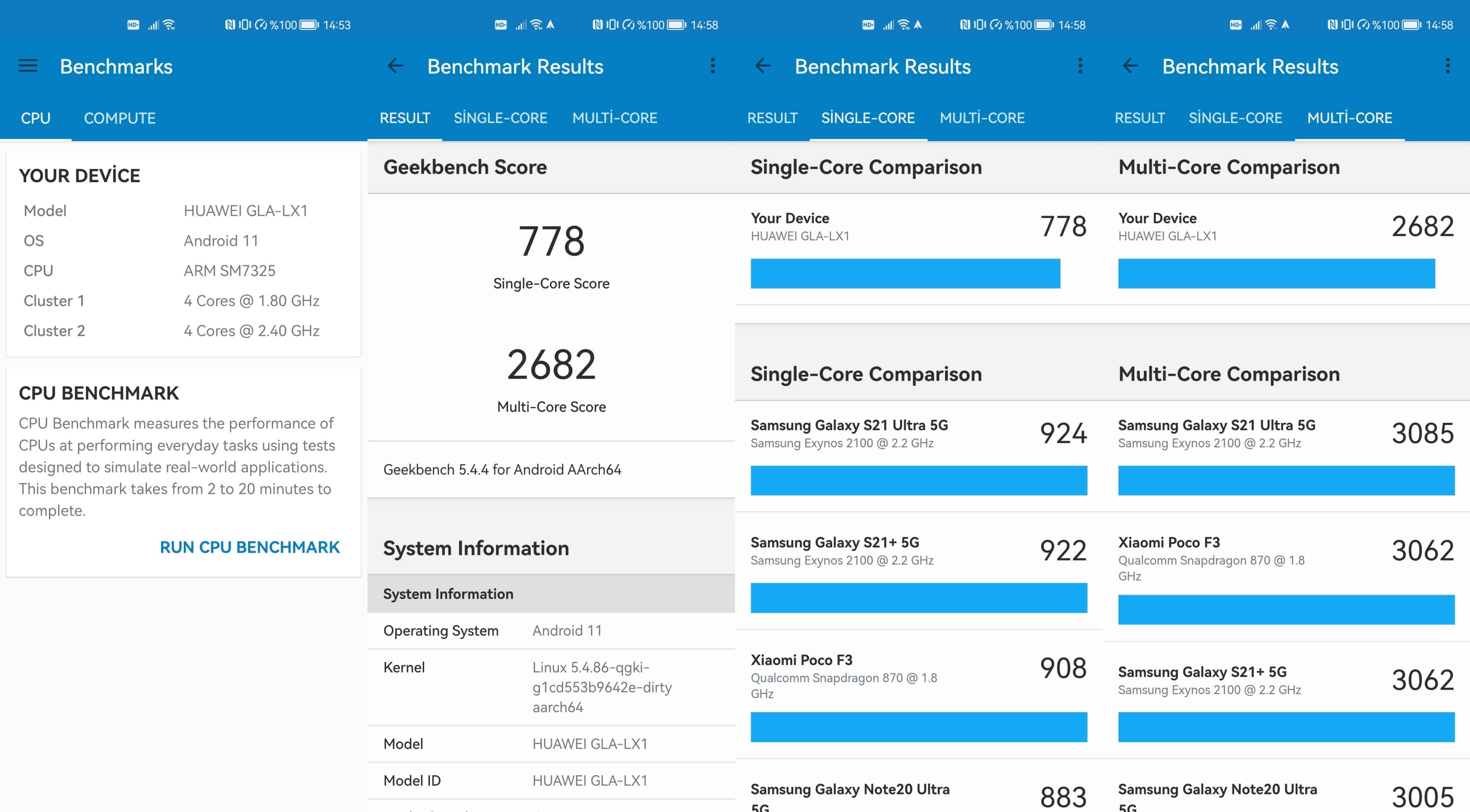huawei nova 10 pro geekbench 5