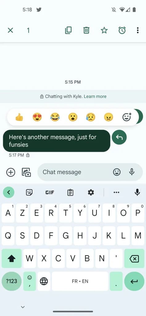 Google Mesajlar emojiyle reaksiyon özelliğini geliştiriyor