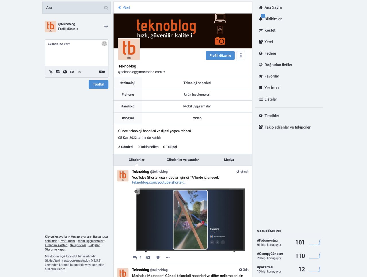 mastodon nedir
