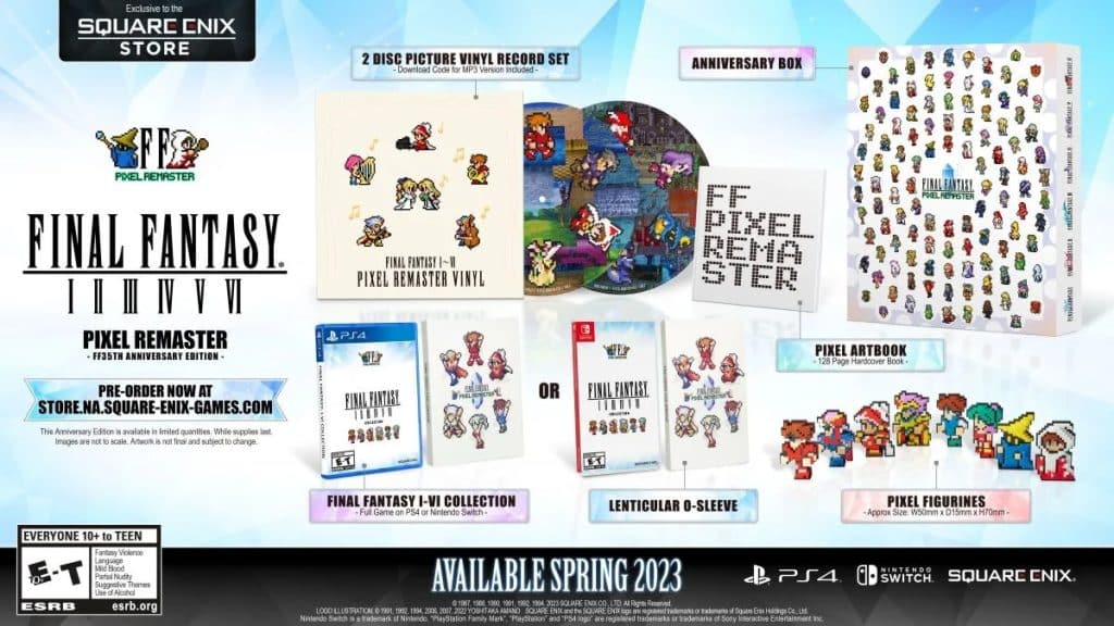 Final Fantasy Pixel Remaster PS4 ve Nintendo Switch'e geliyor