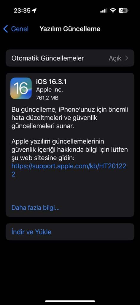 iOS 16.3.1 güncellemesi Trafik Kazası Algılama için yeni ayarlamalar getiriyor