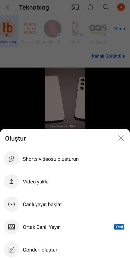 youtube ortak canlı yayın