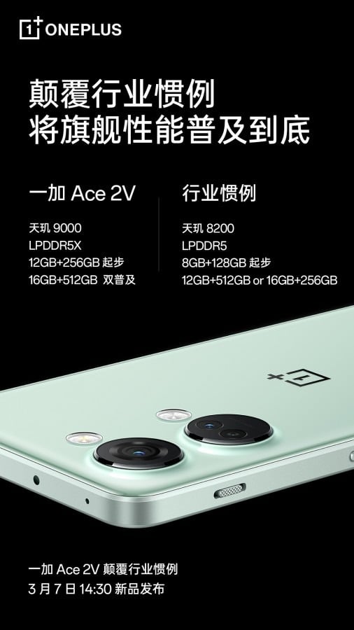 OnePlus Ace 2V için yeni detaylar paylaşılmaya devam ediyor