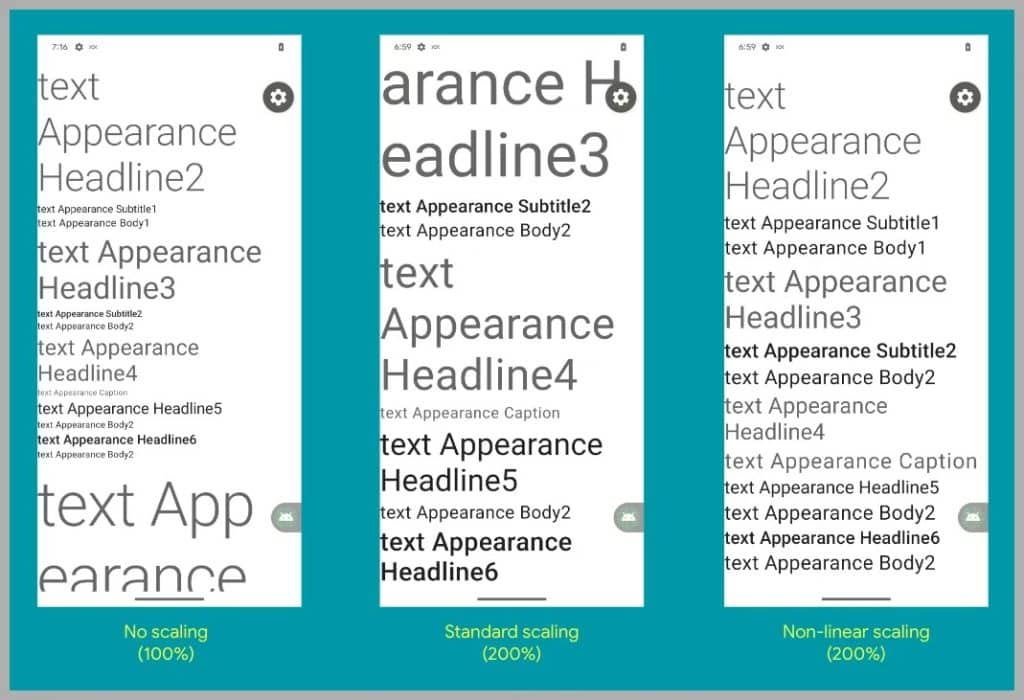 android 14 yenilikler yazı tipi