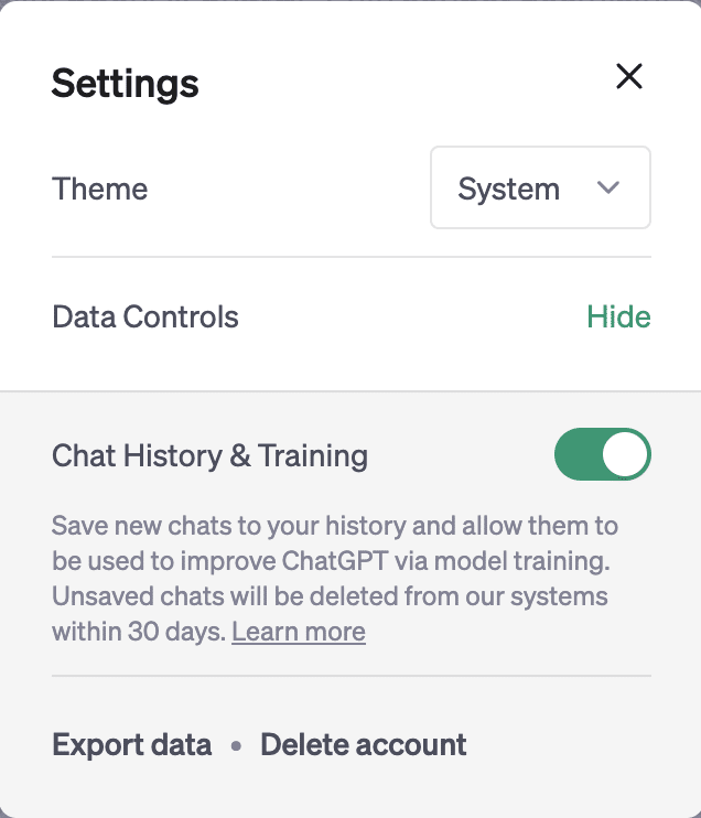 ChatGPT'ye geçmiş sohbetleri saklamama seçeneği ekleniyor