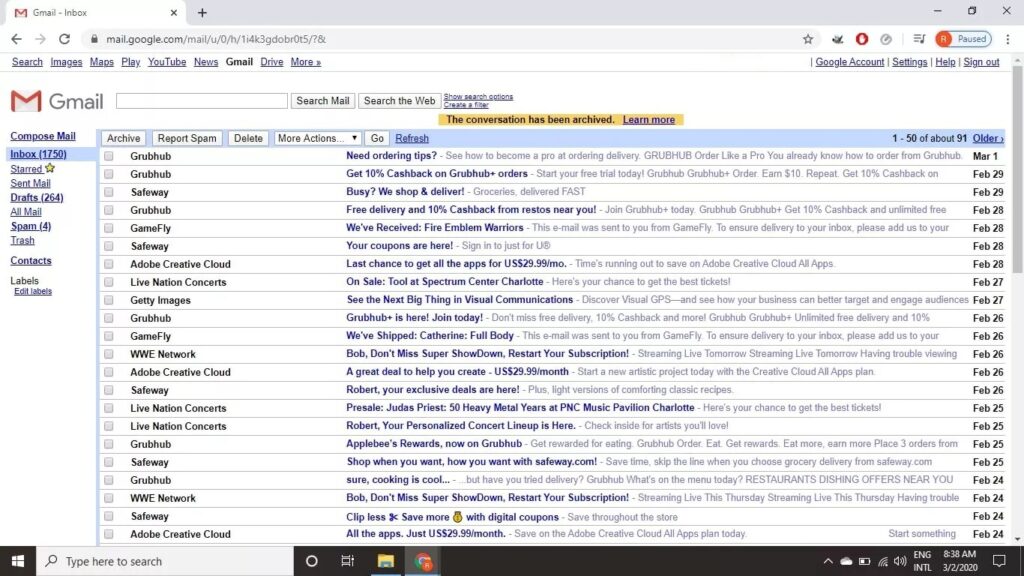 gmail html