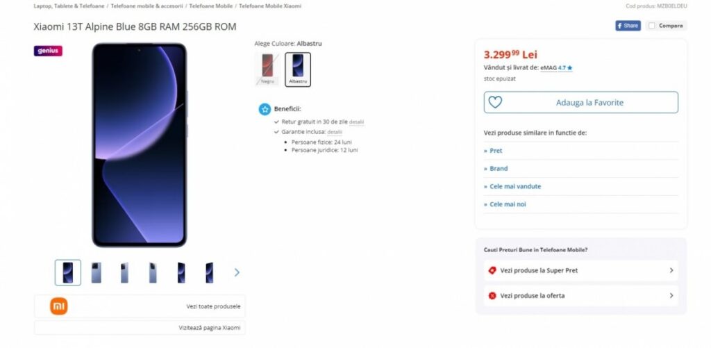 Xiaomi 13T serisinin özellikleri ve fiyatları e-ticaret sitesi kayıtlarında görüldü