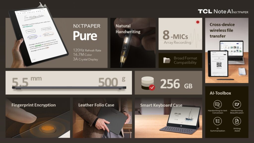 tcl note a1 nxtpaper