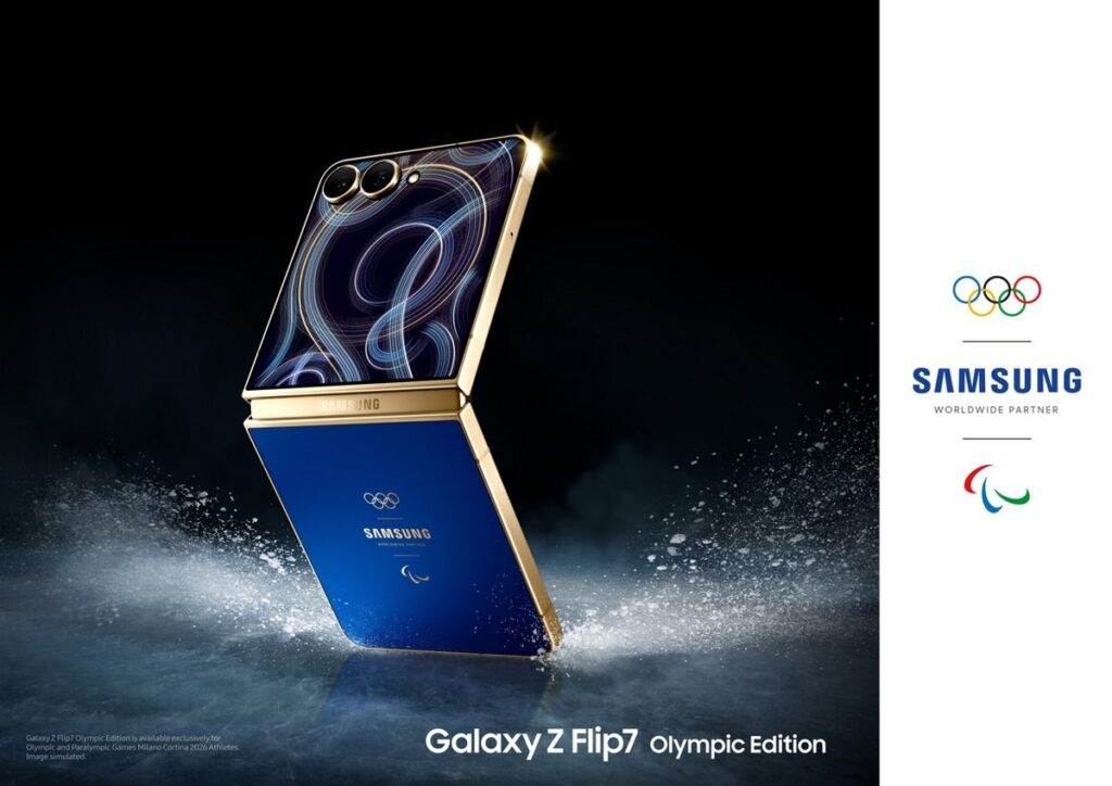 Samsung, Kış Olimpiyatları için tasarladığı Galaxy Z Flip 7 Olympic Edition’ı tanıttı