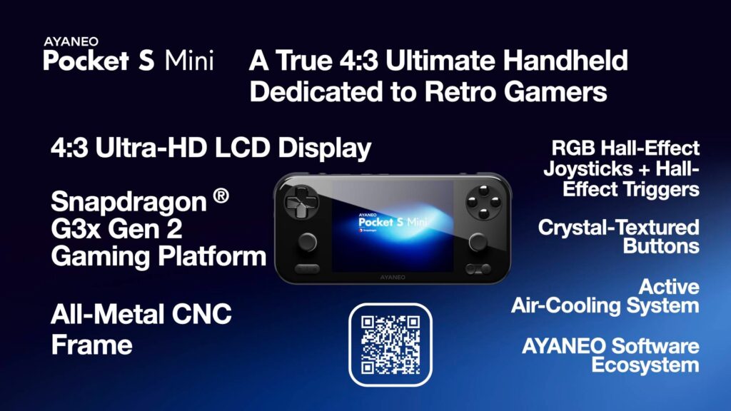4:3 ekranlı Ayaneo Pocket S Mini resmi olarak tanıtıldı
