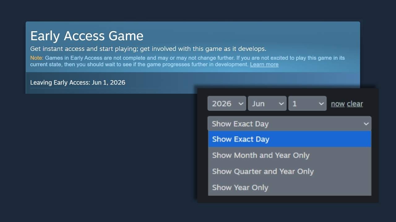 Steam’de erken erişim oyunları için yeni tarih alanı açıldı