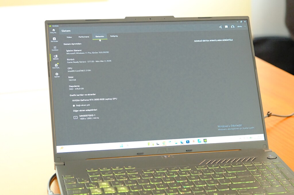 Hareket hâlinde uygun fiyatlı yüksek oyun performansı! ASUS TUF Gaming F16 (FX607VJB) İncelemesi