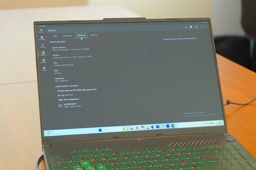 Hareket hâlinde uygun fiyatlı yüksek oyun performansı! ASUS TUF Gaming F16 (FX607VJB) İncelemesi