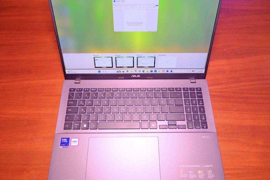 OLED ekran ve Intel Core Ultra 7 ile büyük ekranda çalışma deneyimi! Asus Vivobook S16 İncelemesi