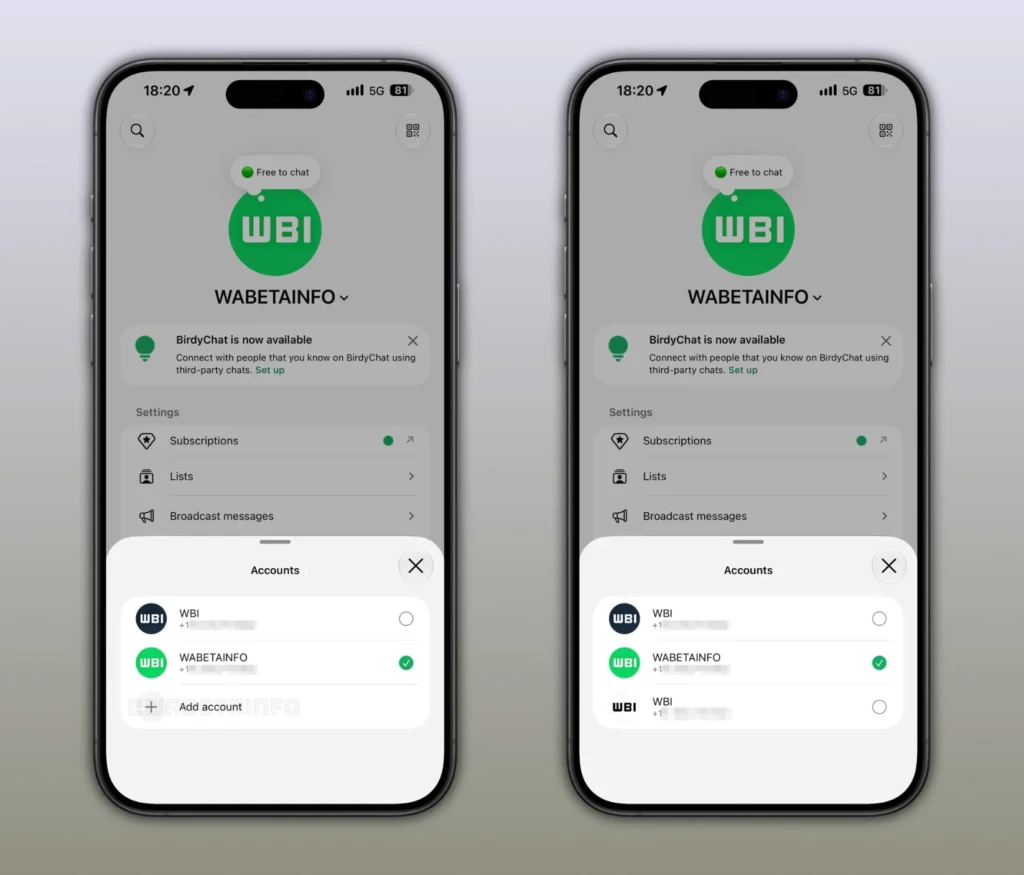 iPhone’da WhatsApp kullananlara üçüncü hesap seçeneği geliyor
