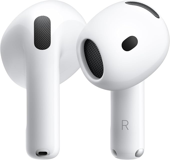Beyaz Apple AirPods 5 kulaklıkların yakın plan ürün görseli